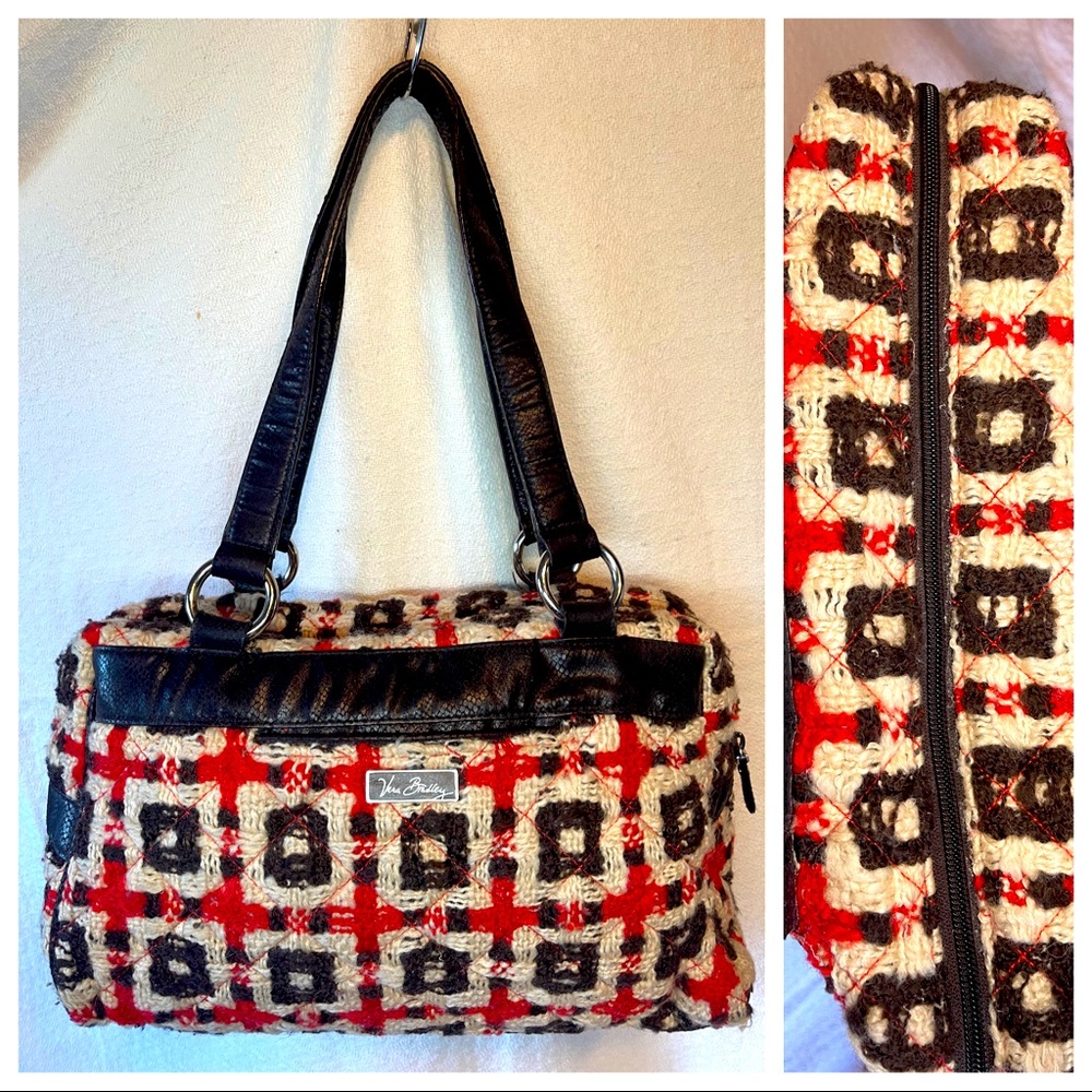 Vera Bradley Tweed Woven Satchel